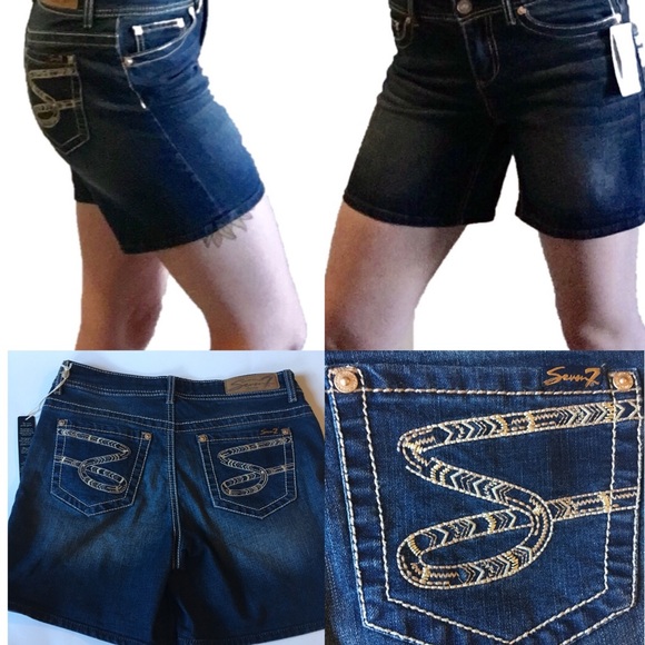 Seven7 Bermuda Shorts - SZ 6 - Picture 1 of 8